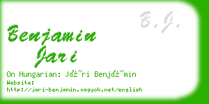 benjamin jari business card